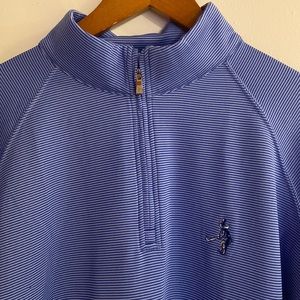 HOLDERNESS & BOURNE High Neck Warm Up- Men’s Pullover w/ Front Zipper/ Golf Wear